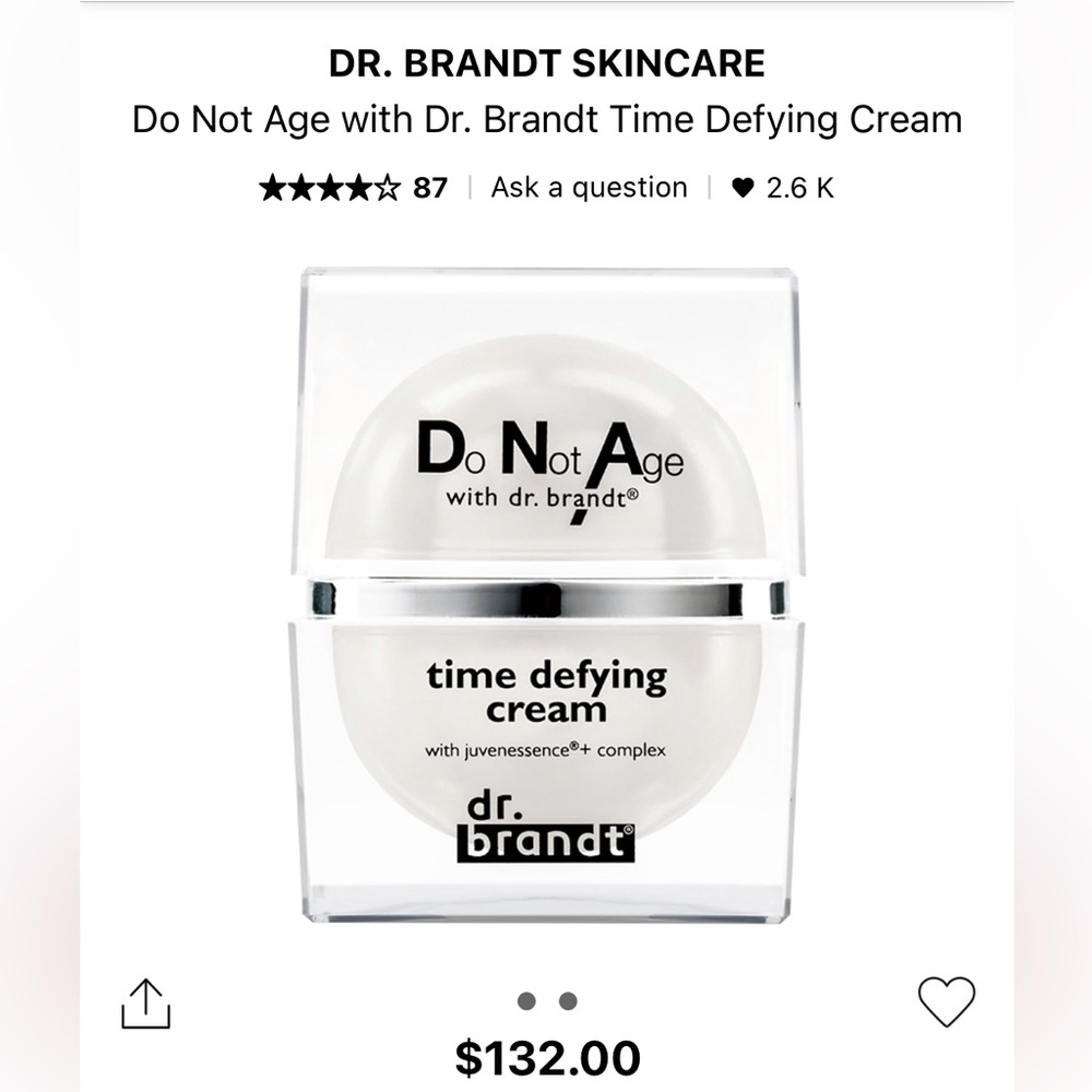 New Dr Brandt DNA Time Defying Cream